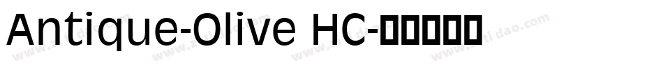Antique-Olive HC字体转换